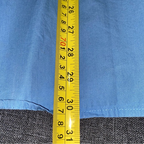 Worldwide Sportsman Shirt Men's L Blue Button Down Vented Cape Back Fishing - Picture 9 of 9